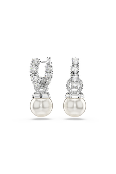 Swarovski 5691716 Swarovski Küpe Matrıx:Pe Pearl Whıte/Rhs