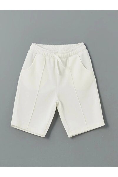 LC Waikiki LCW Παιδικό Μπεζ ριγέ πουκάμισο και σορτς για αγόρια 2 Συσκευασία