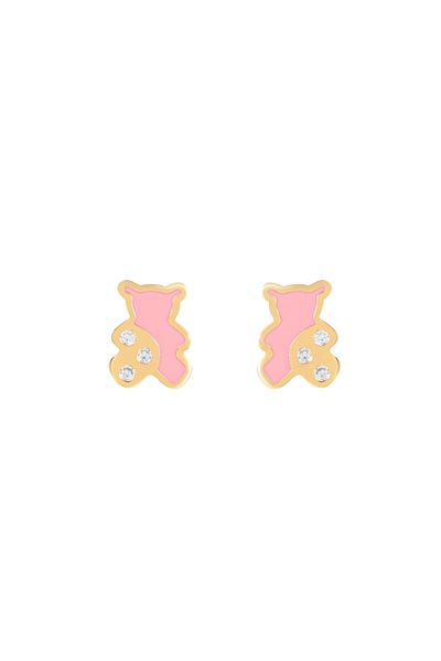 NAVARRO Stylish medical earring for girls with a distinctive design - gold