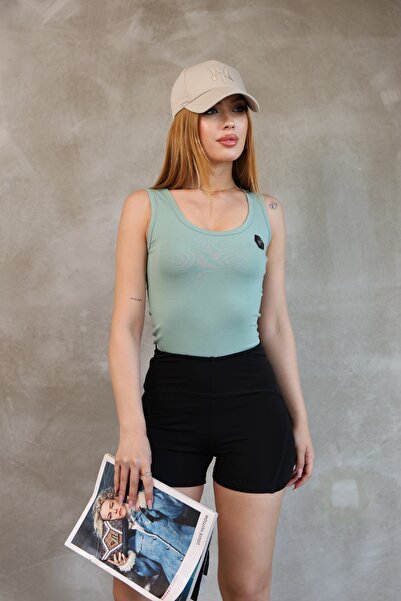 RICH GLAM Premium Cotton Slim Fit Slim Fit Basic Thick Strap Women's Tank Top Sleeveless T-Shirt