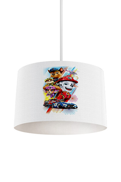 dekomingo BEYAZ ZEMİN PAW PATROL BEBEK VE ÇODUK ODASI AVİZE