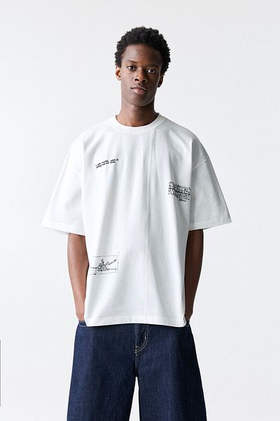 Pull & Bear White Star Wars T-shirt