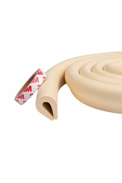 Empria U-shaped Edge And Border Protection Tape, 3.5x0.7x200 Cm, Cream