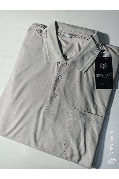 SİMENTİ великий розмір з кишенями та коміром, бавовняна футболка з короткими рукавами