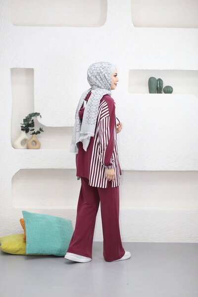 MERVE TESETTÜR Pantolonlu takım