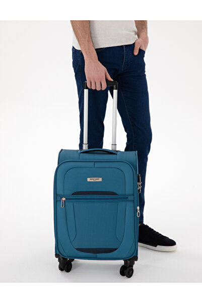 Pierre Cardin Mavi Kabin Boy Kumaş Valiz 50312934-VR036
