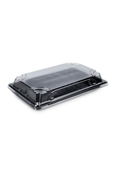 SKP Plastic Black Food Containers (8 Pieces)