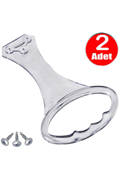 ALETÇANTAM Şeffaf Plastik Baza Yatak Kulpu Esnek Kaldırma Tutma Kulp Kolu Elcek Tutacağı Kulbu -2 Adet