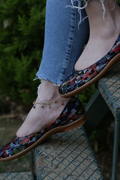 İNZE AYAKKABI Genuine Leather Ballerina Shoes - Model Name Kate