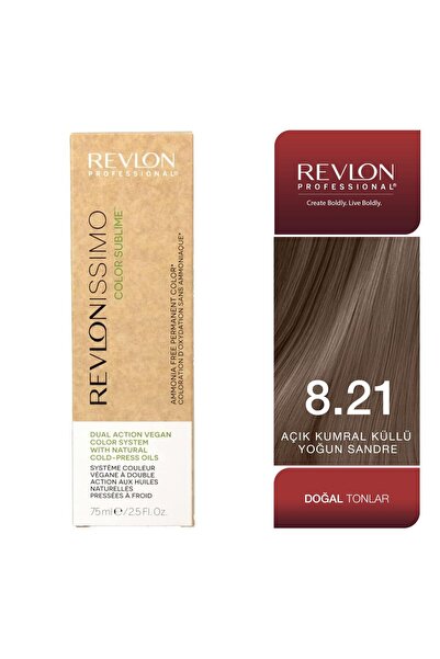 Revlon Professional RVL Color Sublime 8.21 Açık Kumral / Küllü-Küllü Yarı Kal...