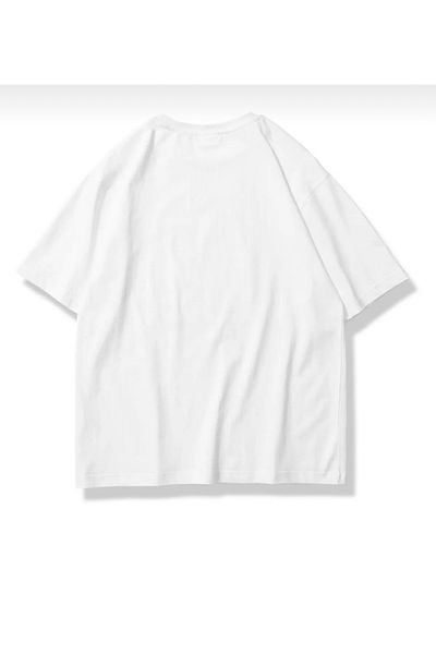 BYMEER Tricou oversize cu imprimeu cu fundă leopard alb