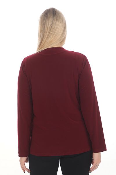 TRENDSE Bluză elegantă pentru mamă cu detaliu de mărgele de piatră - rochie de seară