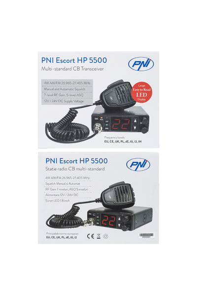 PNI Ραδιόφωνο CB PNI HP 5500, πολλαπλών προδιαγραφών, 4W, AM-FM, 12V/24V