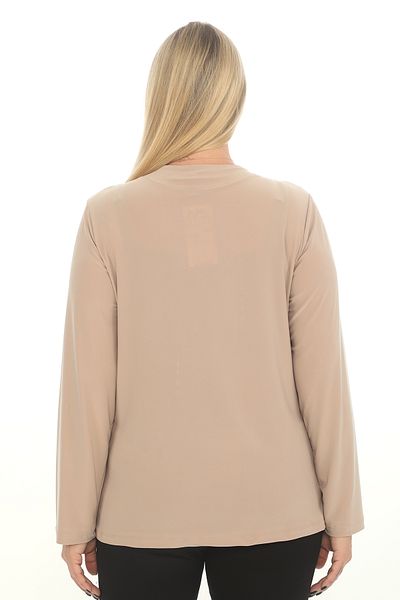 TRENDSE Mother - 2-piece look Stoned Bead DeTailed Stylish EveninG Dress Blouse
