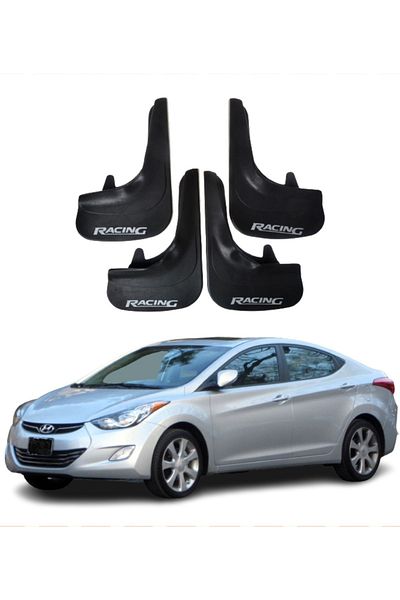 SONİKON LİNE Hyundai Elentra 2010-2015 Compatible Racing Written 4-Piece Dust Cover Mudguard Mudguard Modified