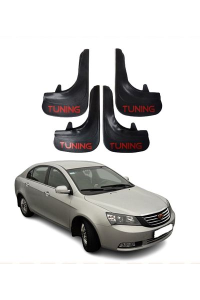 SONİKON LİNE Geely Emgrand Compatible Tuning Written 4-Piece Dust Cover Mudguard Mudguard Modified