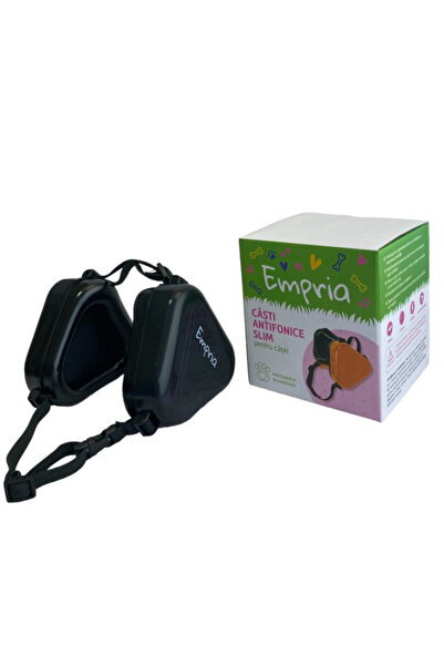 Empria Casti antifonice pentru caini, talie medie si mare, Negru, casti zgomot catei