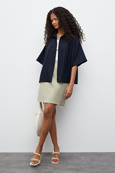 urban focus Short Sleeve Linen Shirt