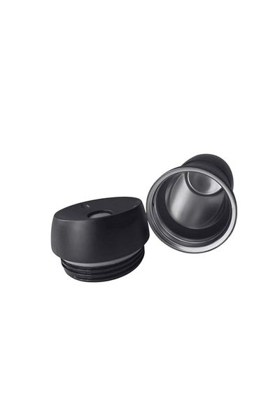 Rioba Black Thermos Mug - 390 ml Capacity