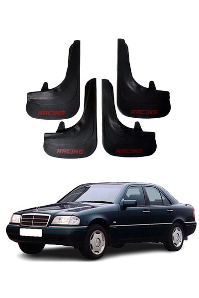 SONİKON LİNE Mercedes C Compatible Racing Written 4-Piece Leggings Mudguard Mudguard Modified