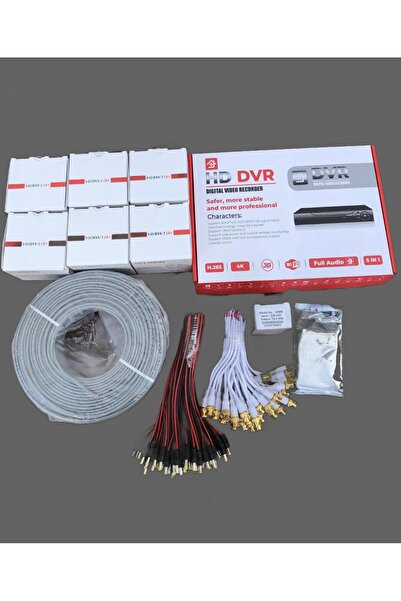 entech güvenlik sistemi ENTECH 6 KAMERALI GÜVENLİK SETİ