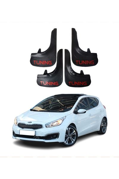 SONİKON LİNE Kia Ceed Compatible Tuning Written 4-Piece Dust Cover Mudguard Mudguard Modified