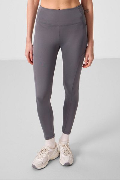 TOMMY LIFE Colanți de damă de performanță, gri închis, flexibili, standard - 94667