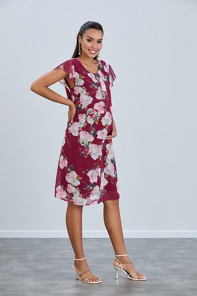 LİYACA Chiffon Maternity Dress