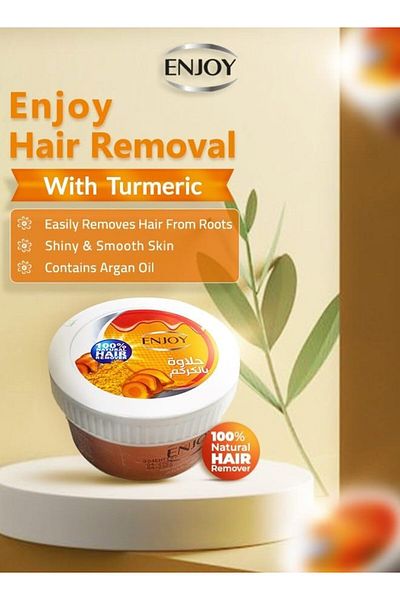 Enjoy Hair Remover with Turmeric 400 gm – Fast, Smooth Hair Removal & Long-Lasting Soft Skin