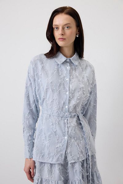 Touché Privé Tasseled Shirt Skirt Set