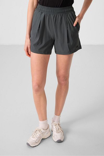 TOMMY LIFE Khaki Hidden Pocket Zippered Comfortable Form Women's Shorts - 91014