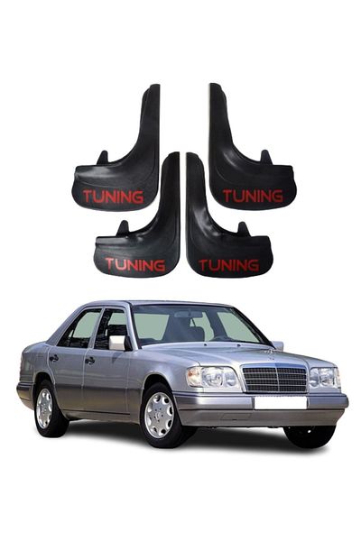 SONİKON LİNE Mercedes 200E Compatible Tuning Written 4-Piece Dust Cover Mudguard Mudguard Modified