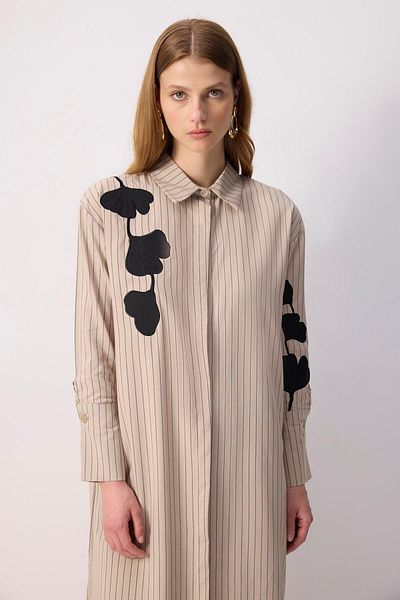 Touché Privé Embroidery Detailed Shirt Dress