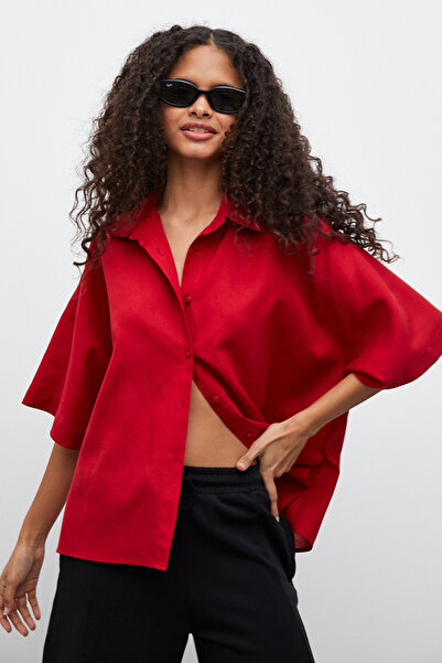 urban focus Short Sleeve Linen Shirt