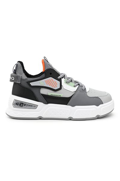 Tmall Men's sports shoes, Made of eco-leather, B4011, Gray