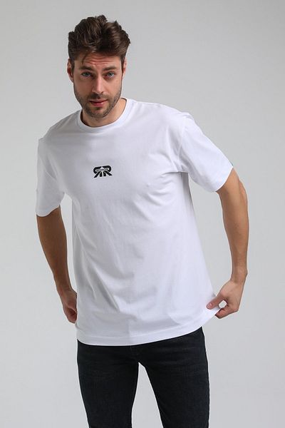 NEW WORLD POLO Crew Neck White Slim Fit T-Shirt 23SSM20335