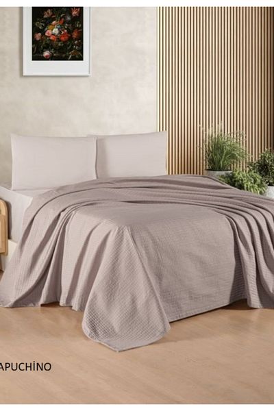 Kristal By Taç Crystal Cotton Double Pique Set Cotton Fitted Sheet (+30Cm Depth)