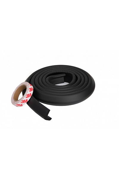Empria Thin protective tape for edges and corners, 2.3x0.9x200 cm, Negru