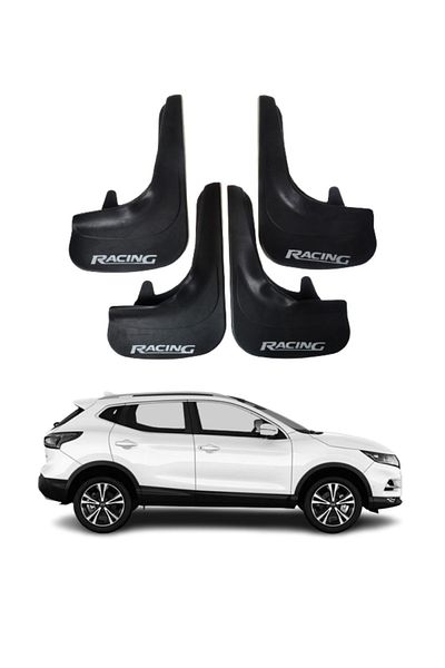 SONİKON LİNE Nissan Qashaqai Compatible Racing Written 4-Piece Leggings Mudguard Mudguard Leggings Modified