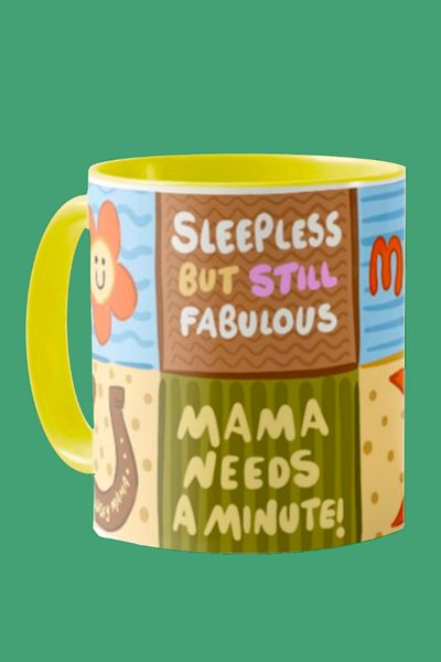 Hello Melody Design Original Design "Mum" Mug - Digital Printed Porcelain Mug 9.5X8 cm - Gift Mug