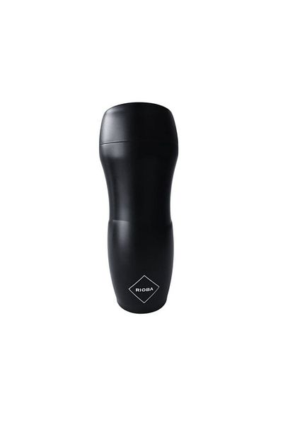 Rioba Black Thermos Mug - 390 ml Capacity