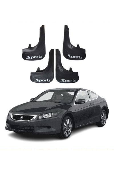 SONİKON LİNE Honda Accord 2008-2012 Compatible Sports Written 4-Piece Dust Cover Mudguard Mudguard Modified