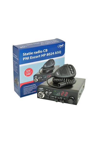 PNI CB radio station PNI HP 8024 with adjustable ASQ and 12V-24V power supply