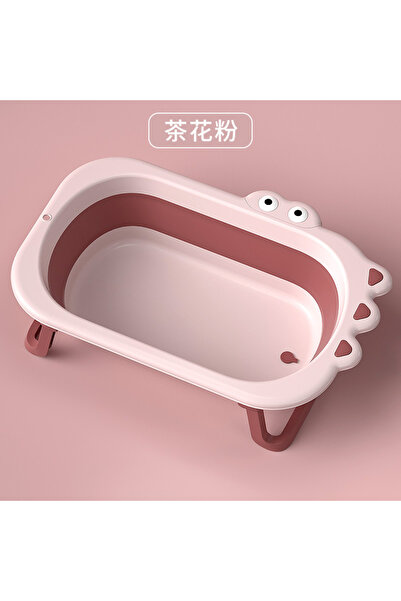 FULLJOY حوض استحمام للأطفال قابل للطي على شكل تمساح مع مخرج لتصريف المياه,80*49*20 سم