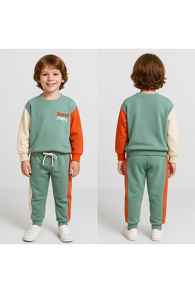 Soft kids Set de jos în sus verde sezonier