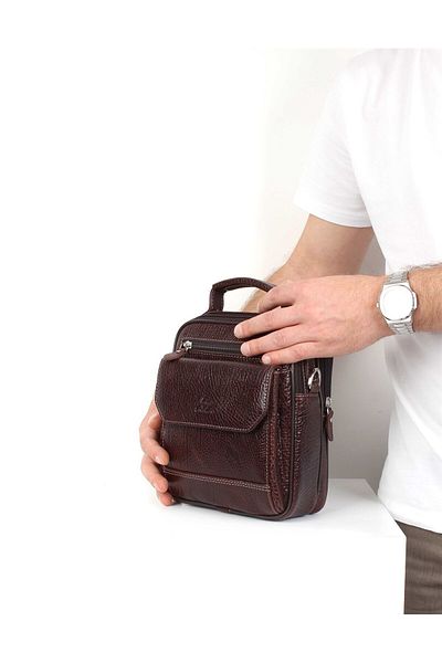 Aka Leather Brown Hand and Shoulder Bag - 391 61