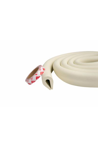 Empria U-shaped Edge And Border Protection Tape, 3.5x0.7x200 Cm, Ivory White