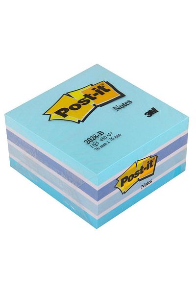 Post-it 3m 2028B Adhesive Note Paper 76 X 76 mm 450 Sheets - Blue Tones