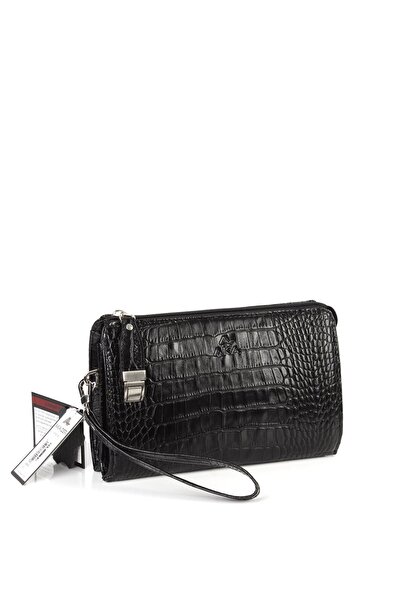 Aka Deri حقيبة يد جلدية سوداء 319 12