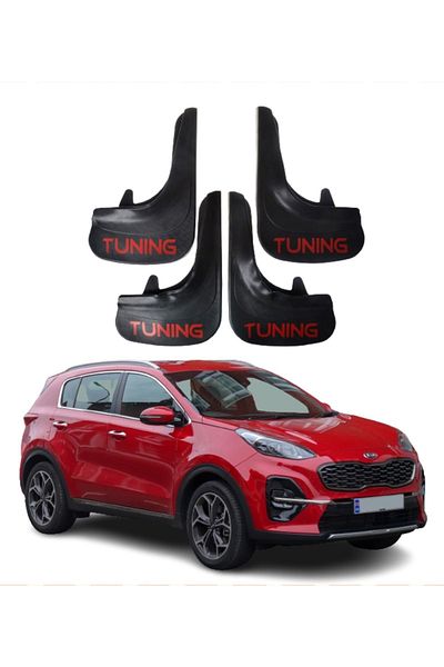 SONİKON LİNE Kia Sportage Compatible Tuning Written 4-Piece Dust Cover Mudguard Mudguard Modified